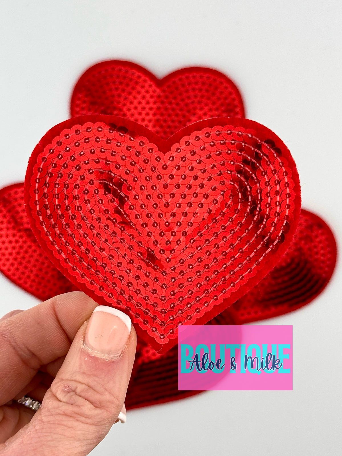 Sequin Heart Small and Medium