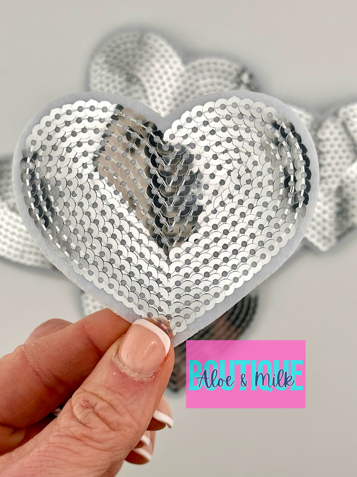 Sequin Heart Small and Medium