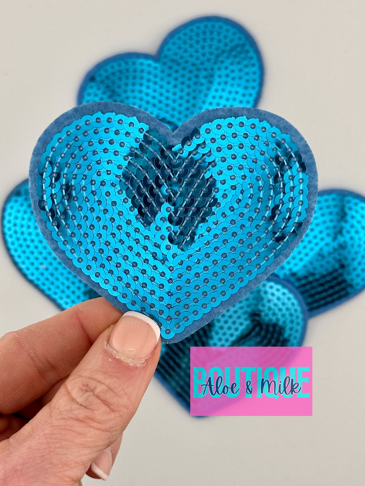 Sequin Heart Small and Medium