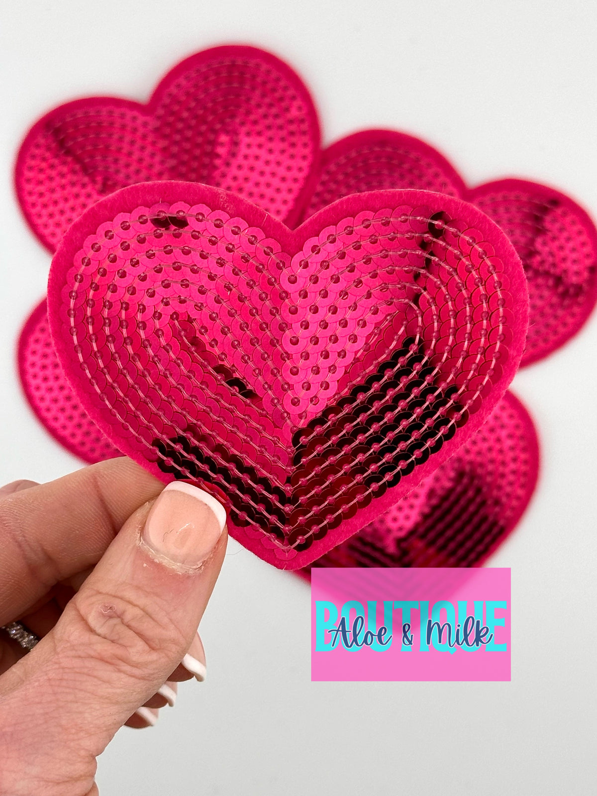 Sequin Heart Small and Medium