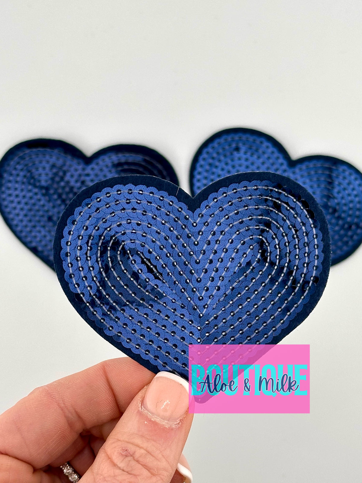 Sequin Heart Small and Medium