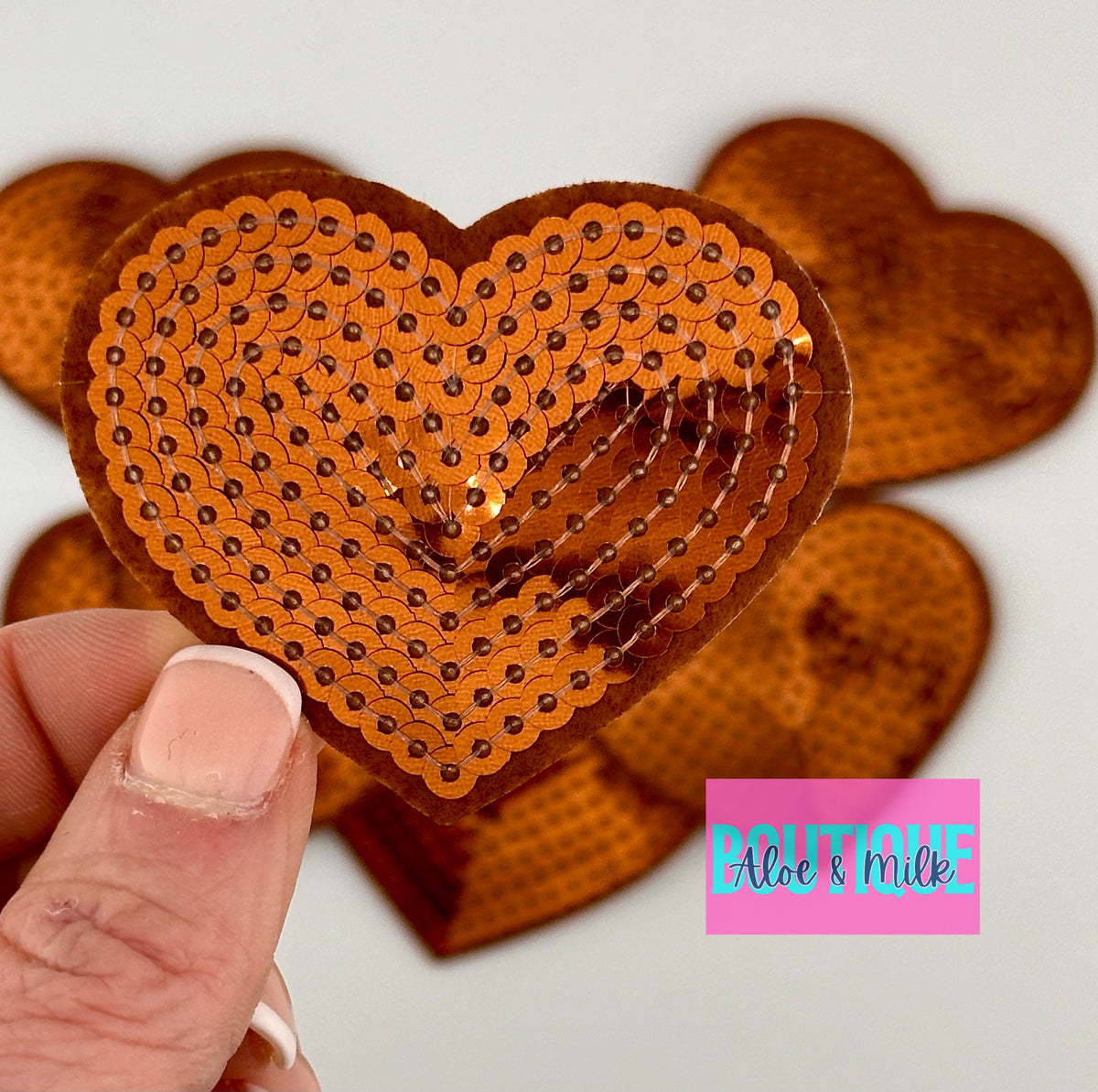Sequin Heart Small and Medium