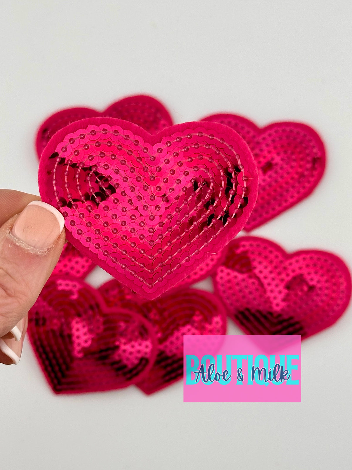 Sequin Heart Small and Medium
