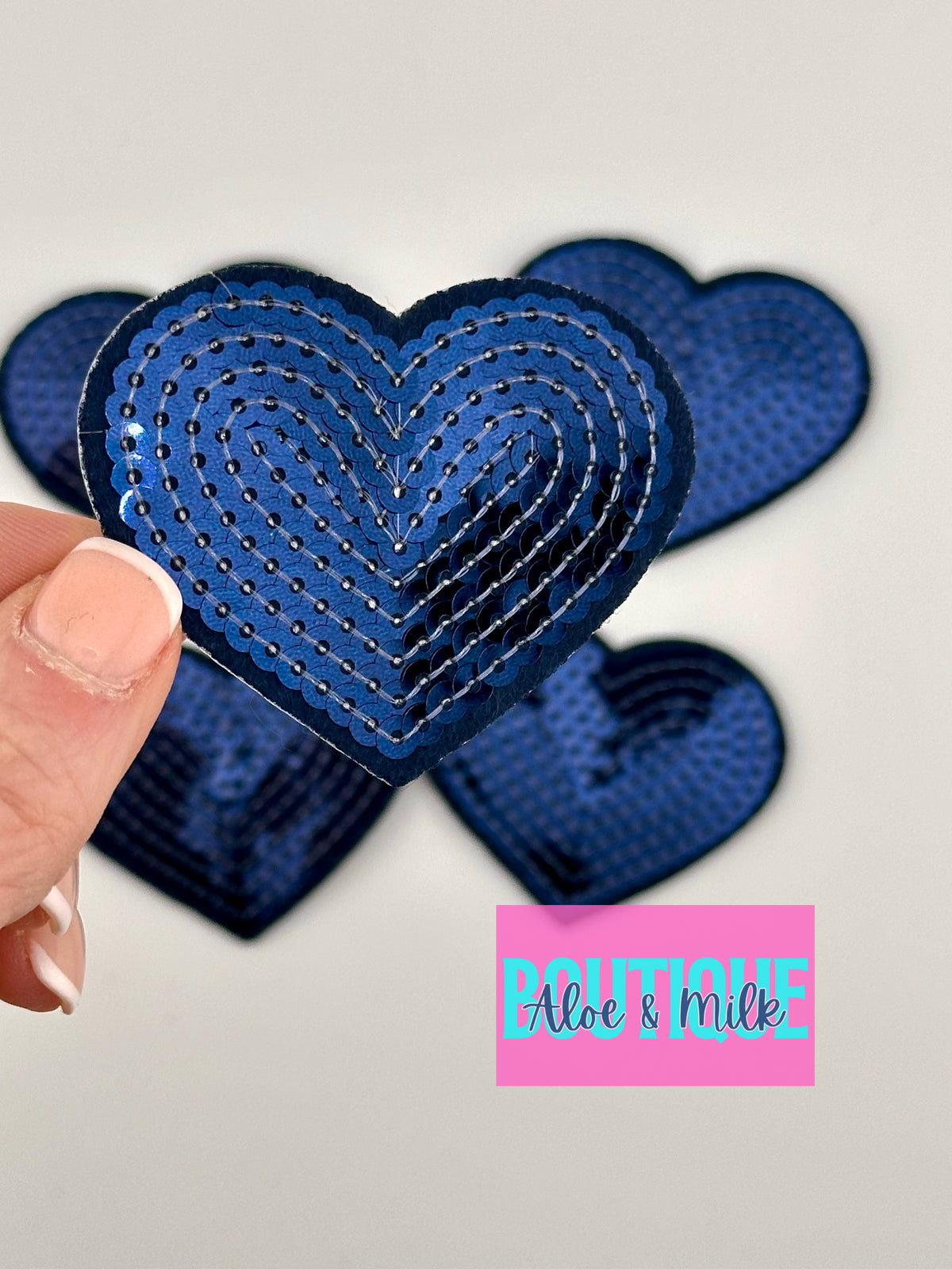 Sequin Heart Small and Medium