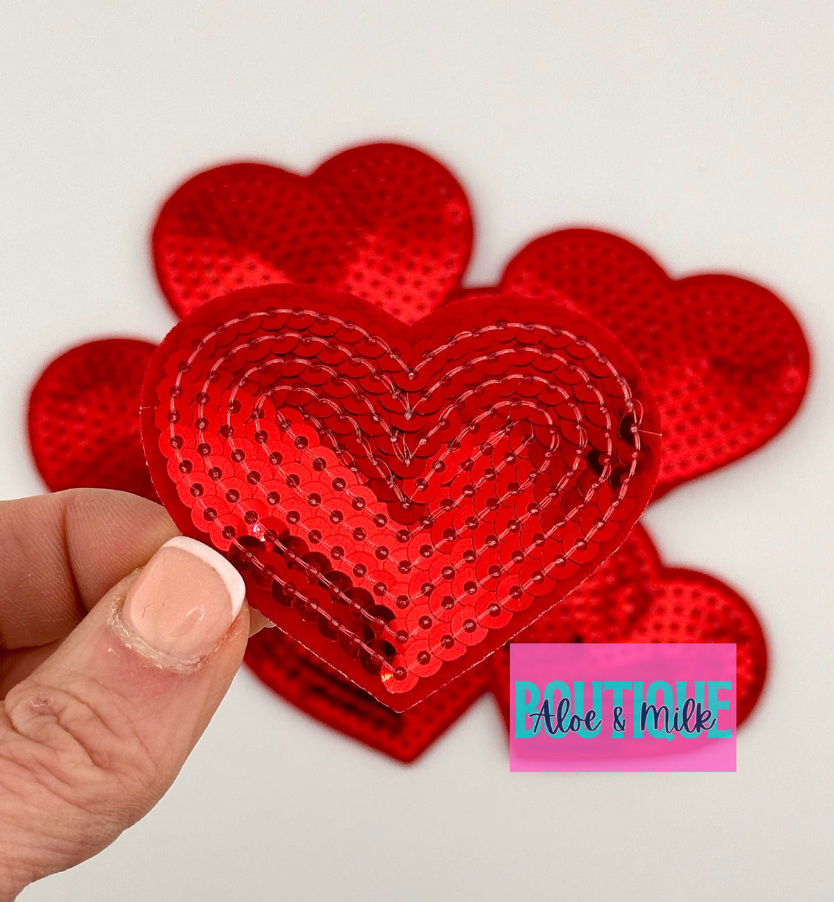 Sequin Heart Small and Medium