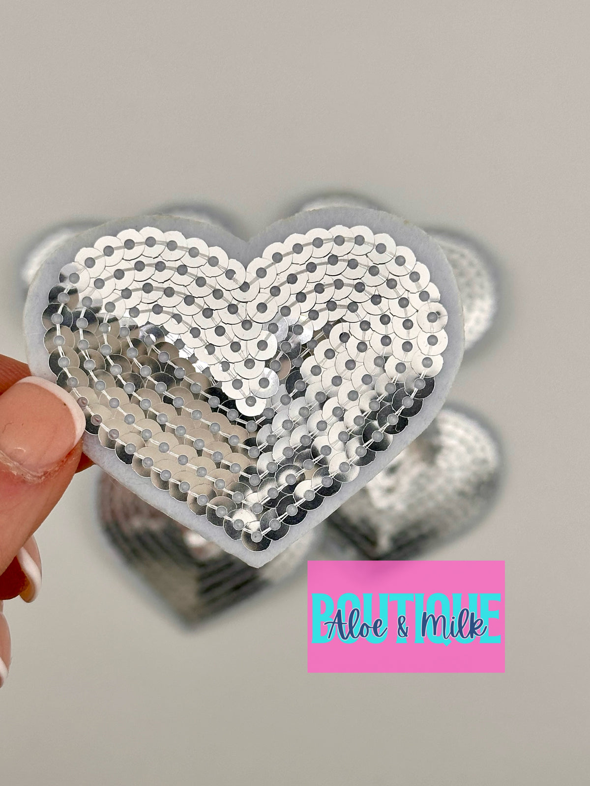 Sequin Heart Small and Medium