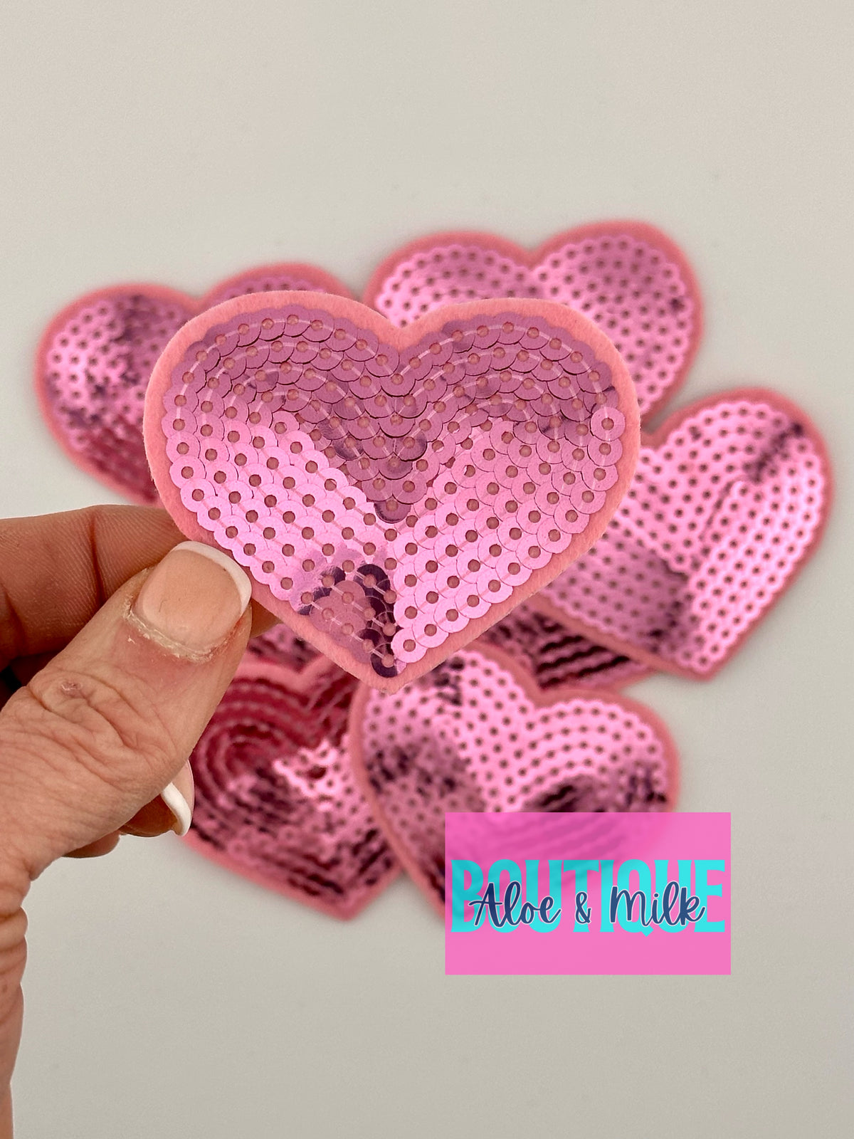 Sequin Heart Small and Medium