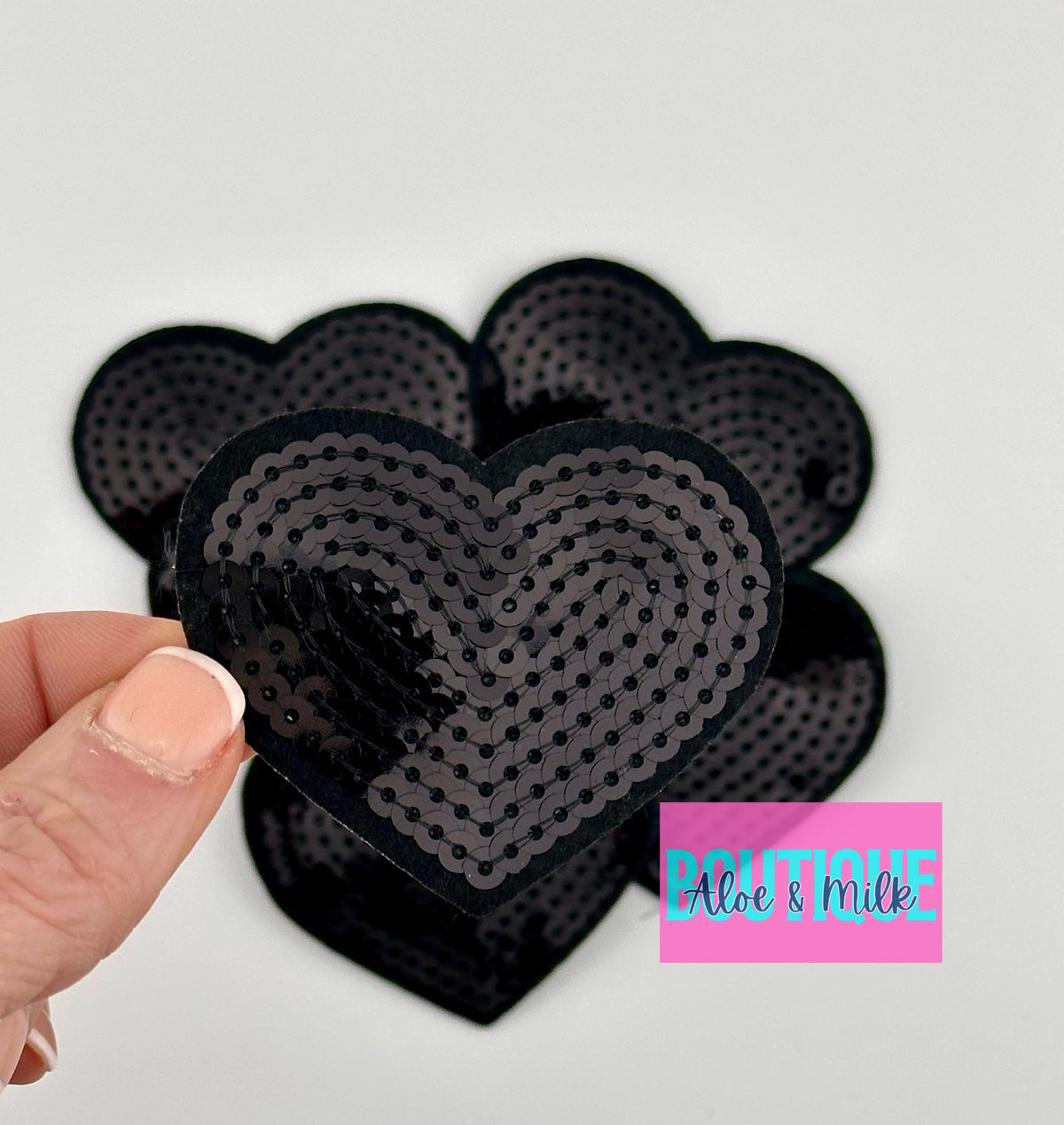 Sequin Heart Small and Medium