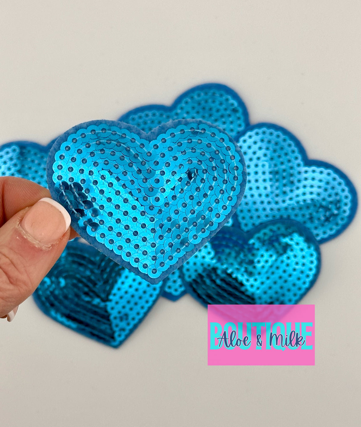 Sequin Heart Small and Medium