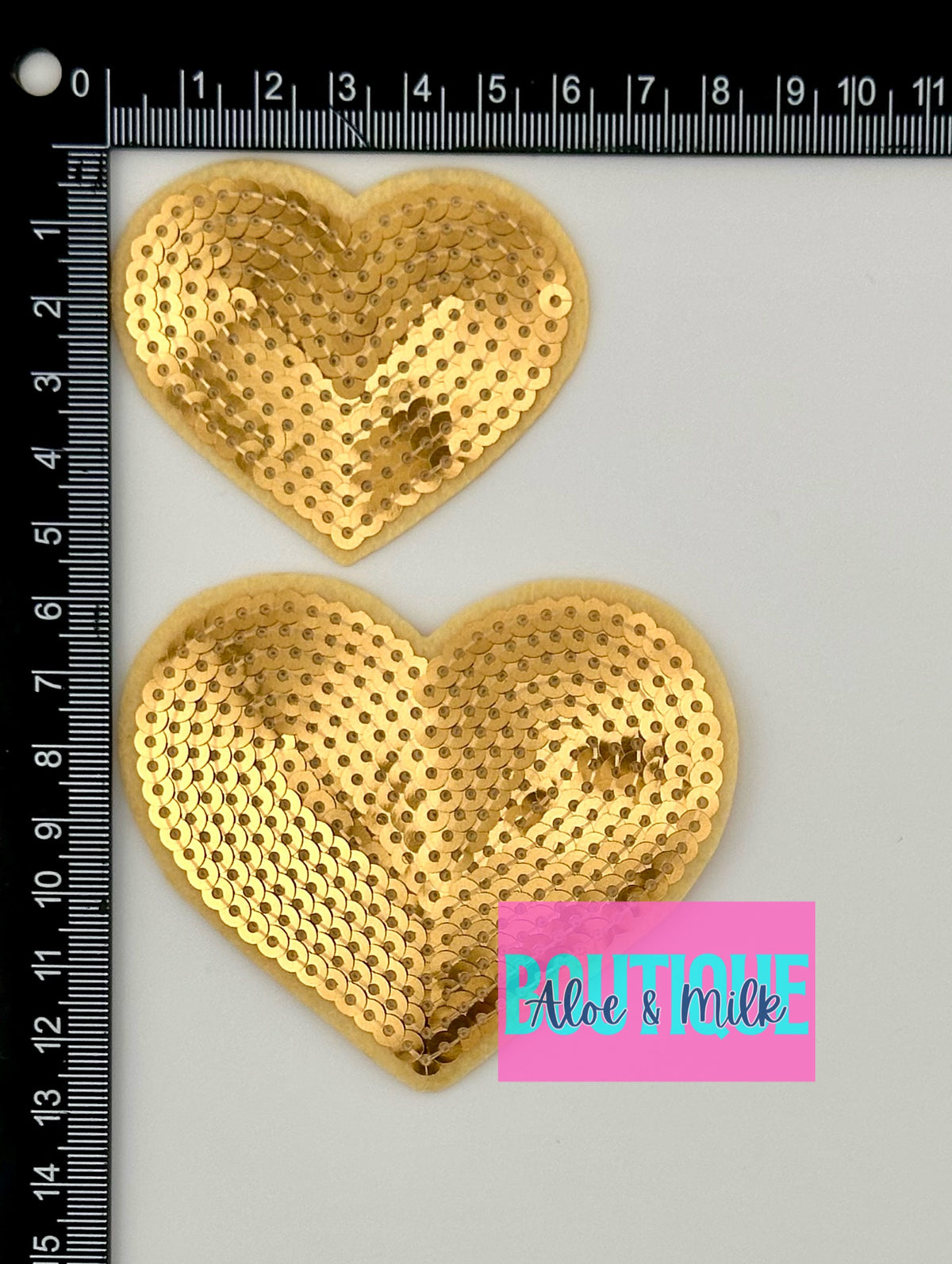 Sequin Heart Small and Medium