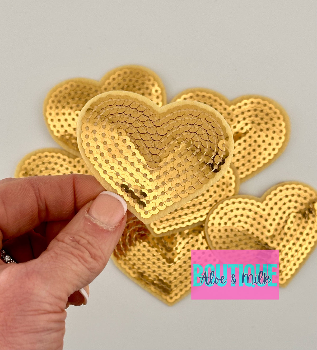 Sequin Heart Small and Medium