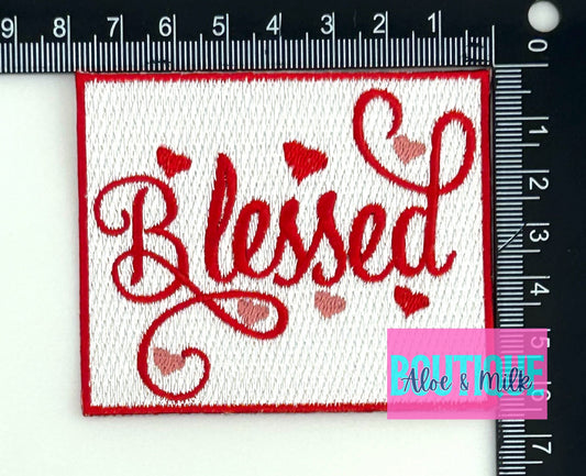 Blessed hearts, blessed patch, inspirational patches, faith patch, christian patches