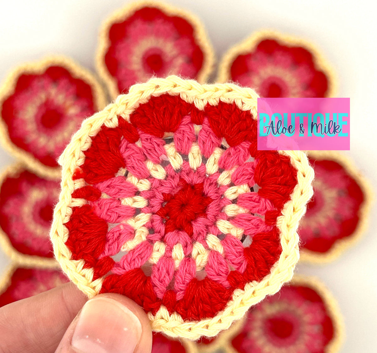 Crochet Flower Pin