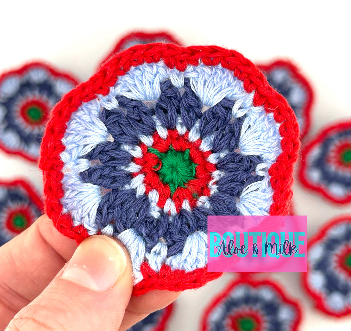 Crochet Flower Pin