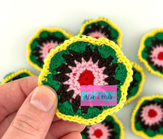 Crochet Flower Pin