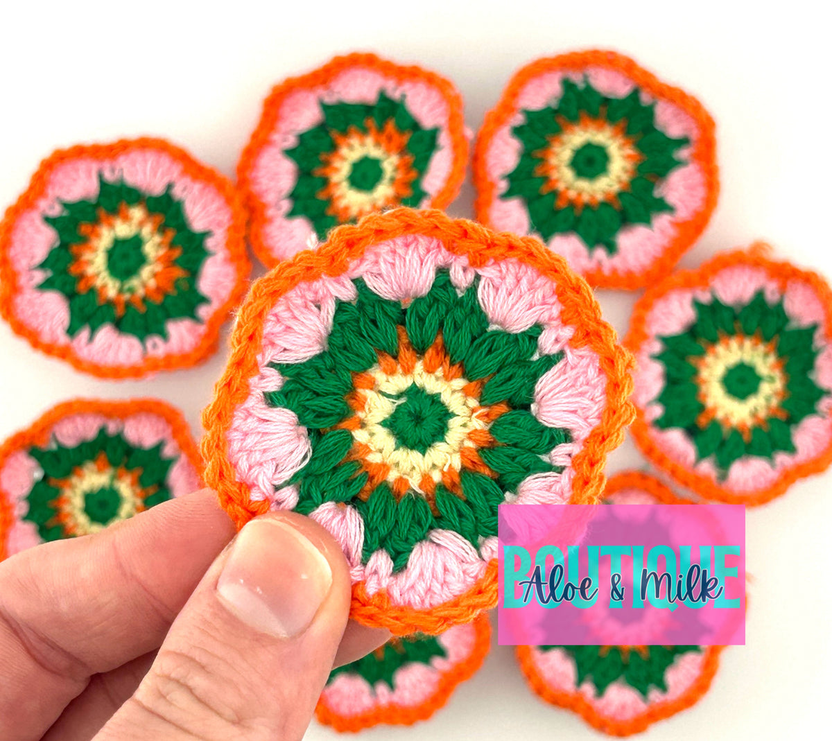Crochet Flower Pin