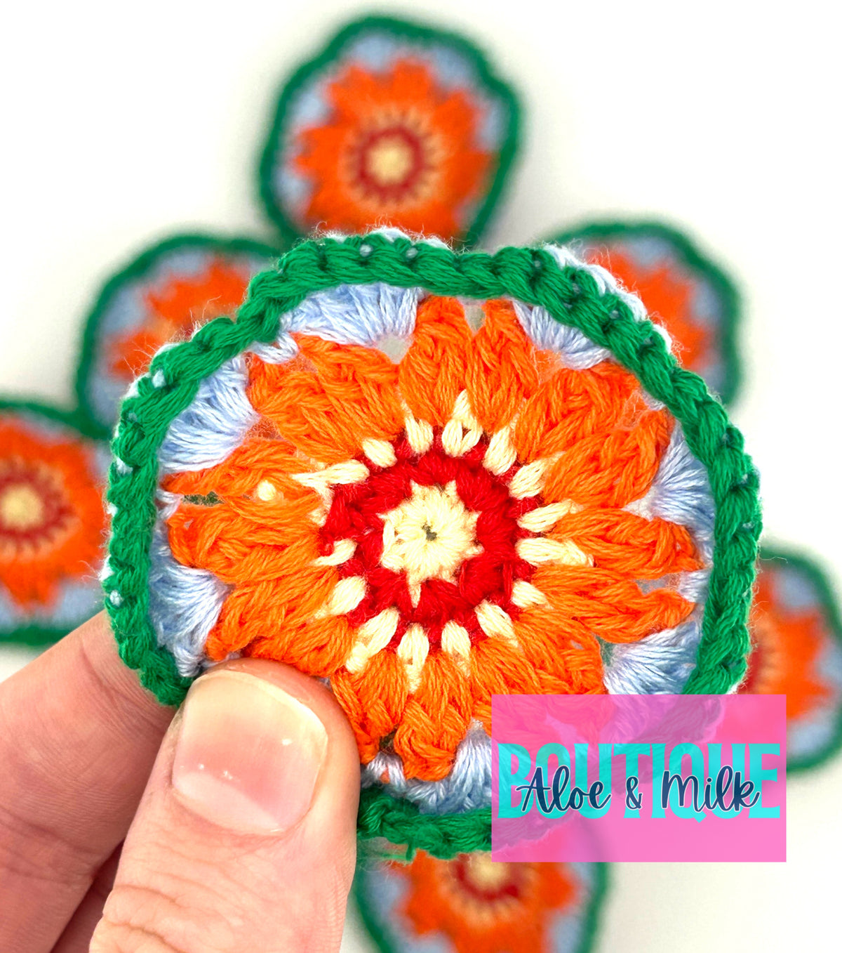 Crochet Flower Pin