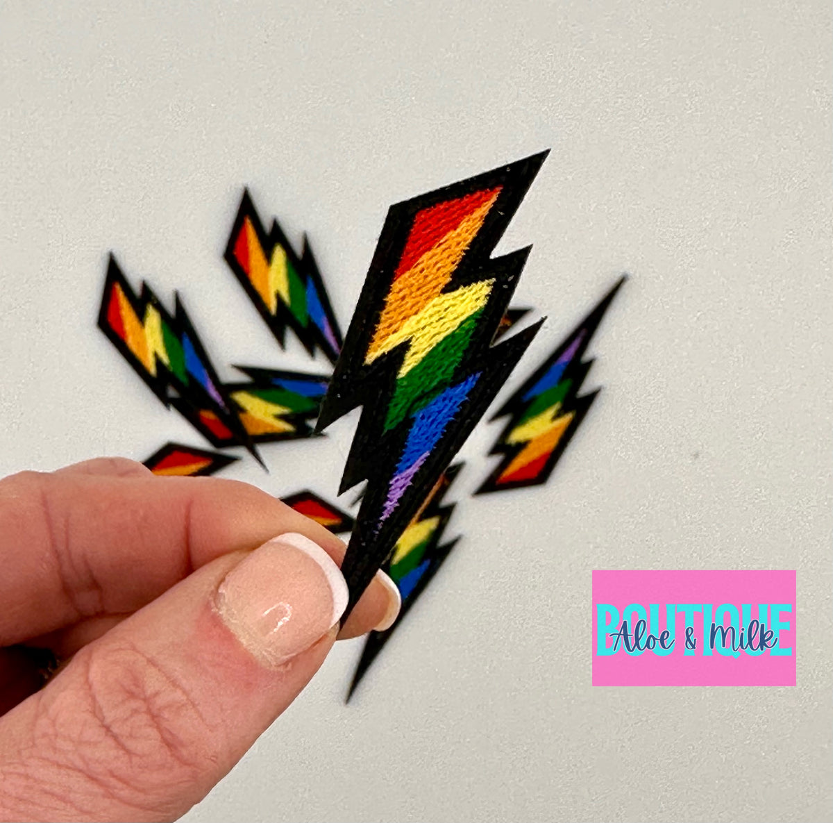 Rainbow Lighting Bolt Patch