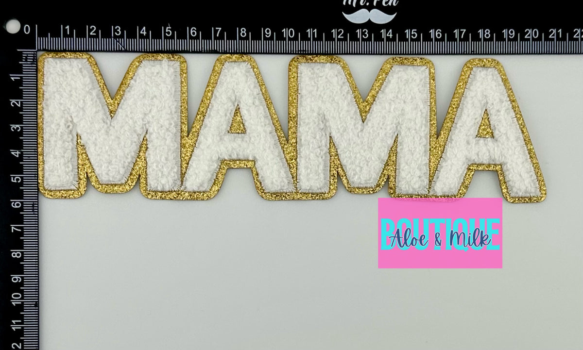 MAMA chenille patch