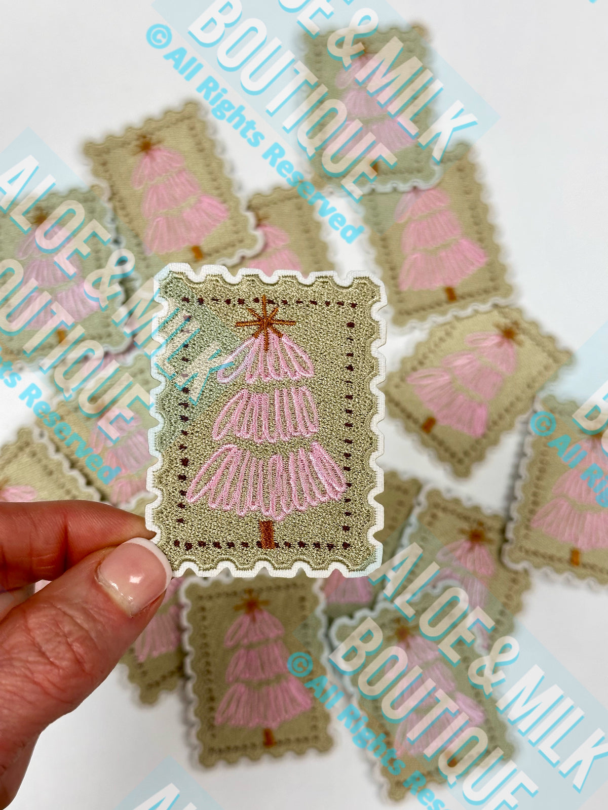 Christmas Vintage inspired Stamp tree