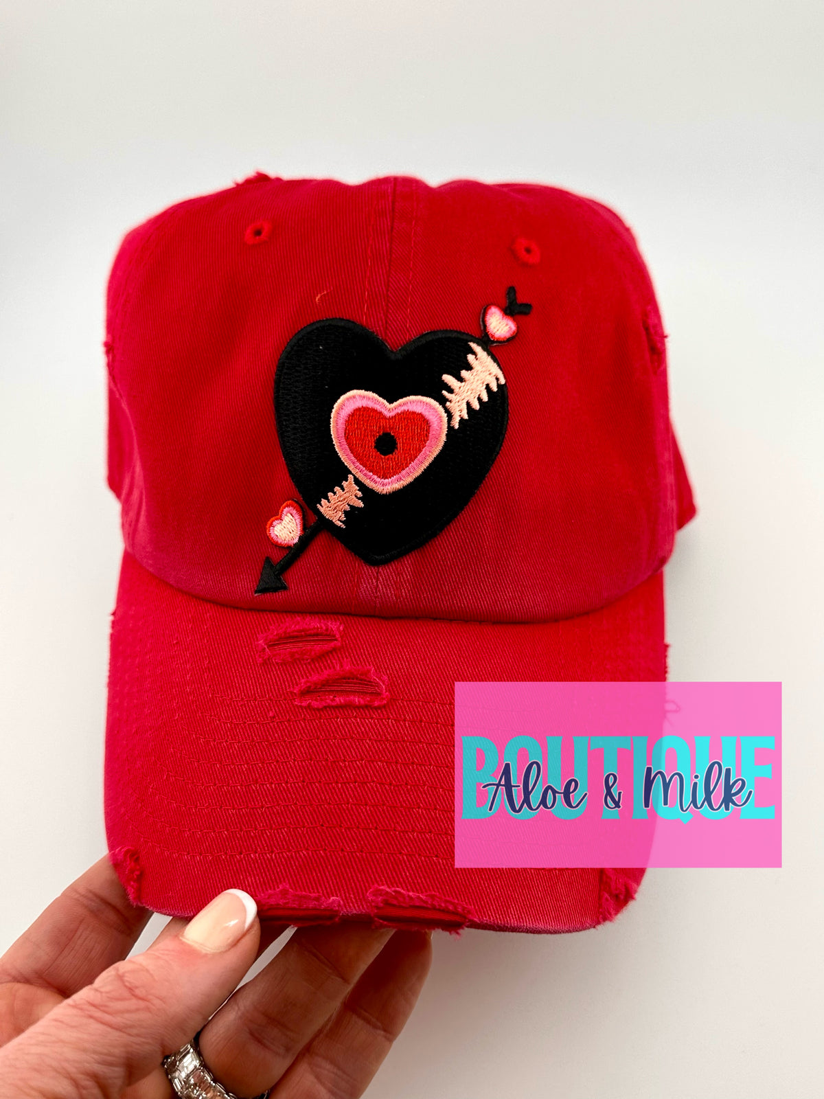 Valentines Vinyl Heart Patch, valentines patches, heart patch, record patch