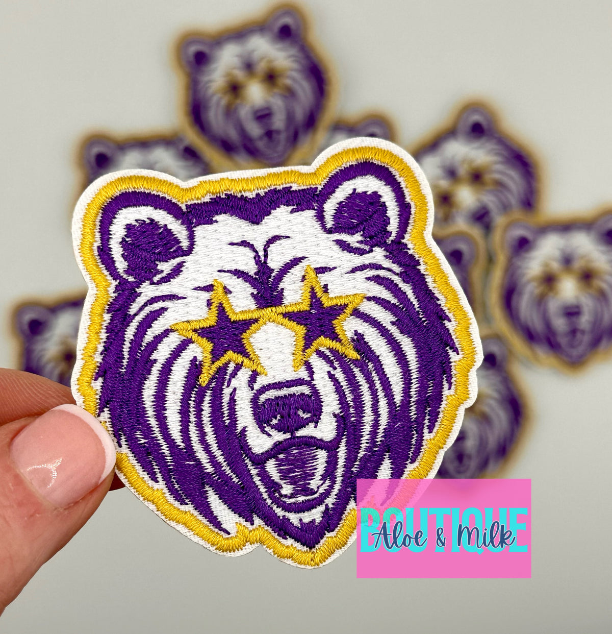 Mascot Bear, team patches