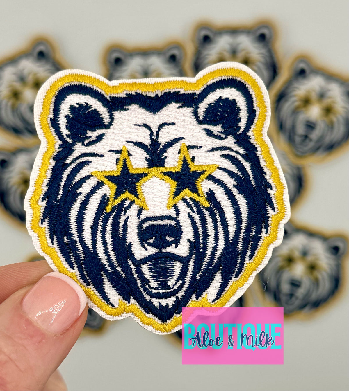 Mascot Bear, team patches
