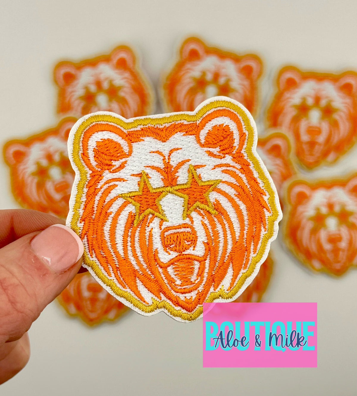 Mascot Bear, team patches