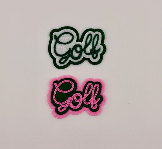 Chainstitch Golf Patch, Golf, Game Day, golf clubs, country club