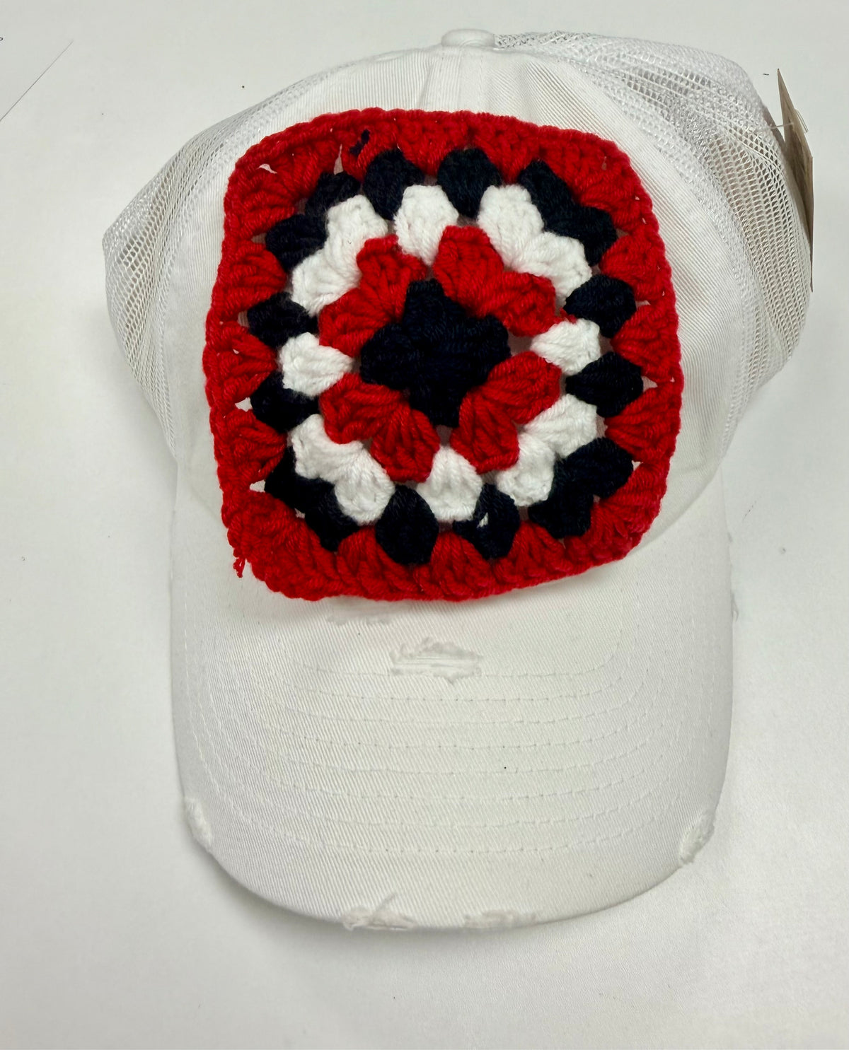 Granny Squares Red, Black, White, crochet granny squares