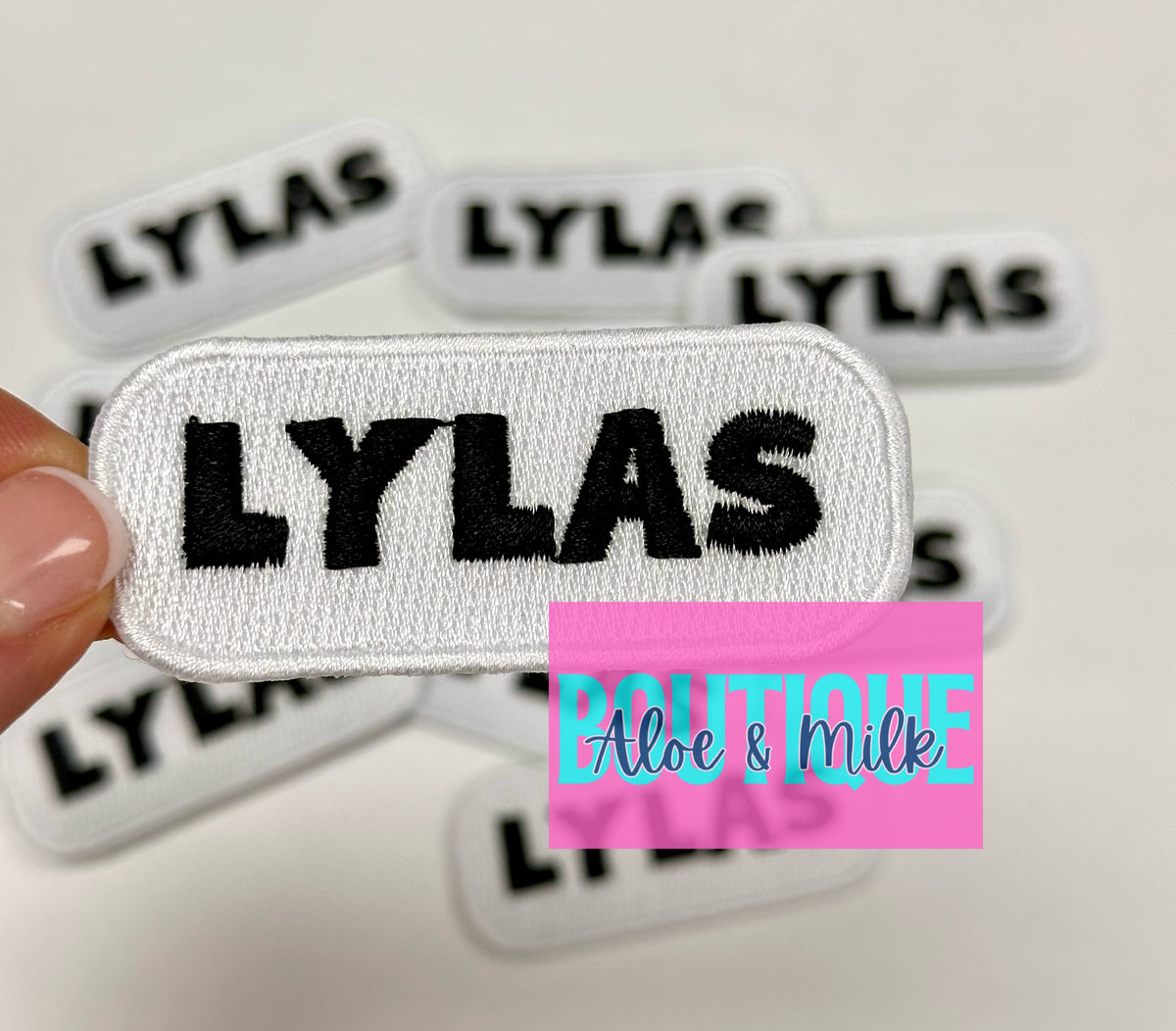 LYLAS Black on White