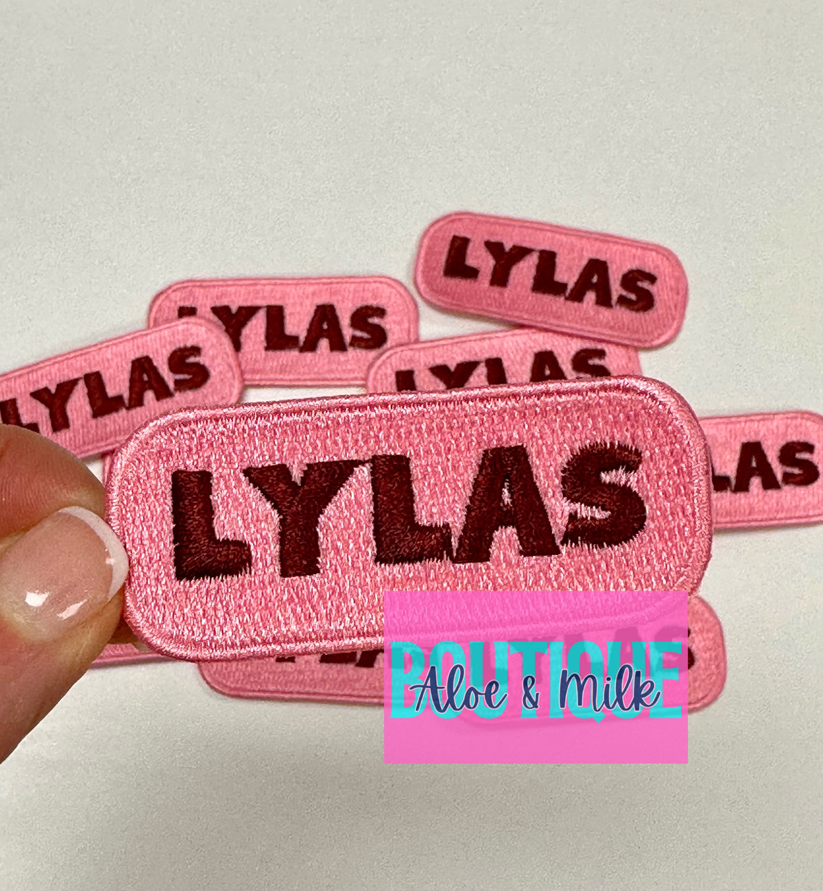 LYLAS Maroon on Pink