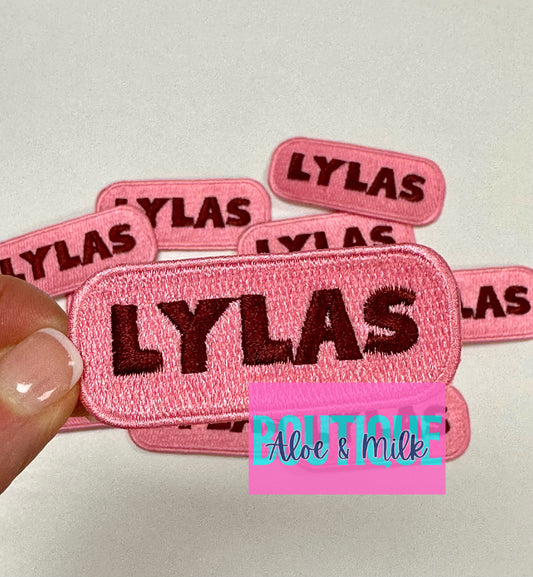 LYLAS Maroon on Pink