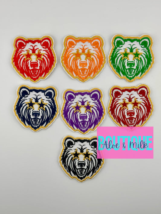 Mascot Bear, team patches