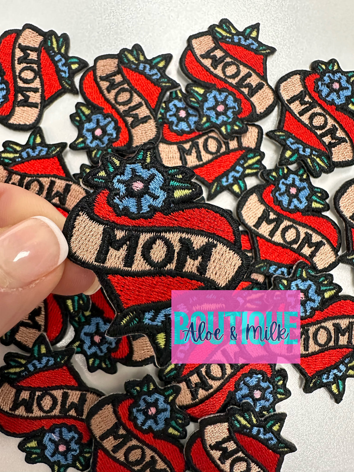 Mom Heart patch, mom patches, mom life, mama patch