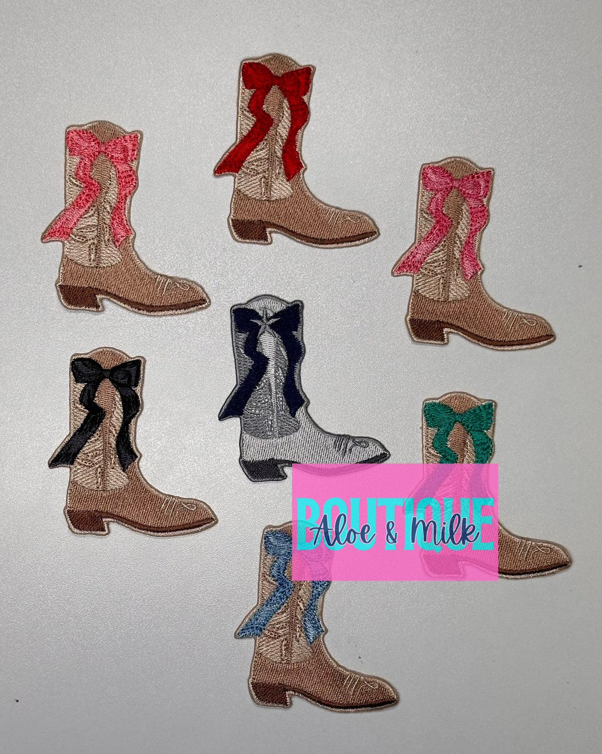 Boot Bow patch, boots patches, western patches, boot patch, cowgirl patches