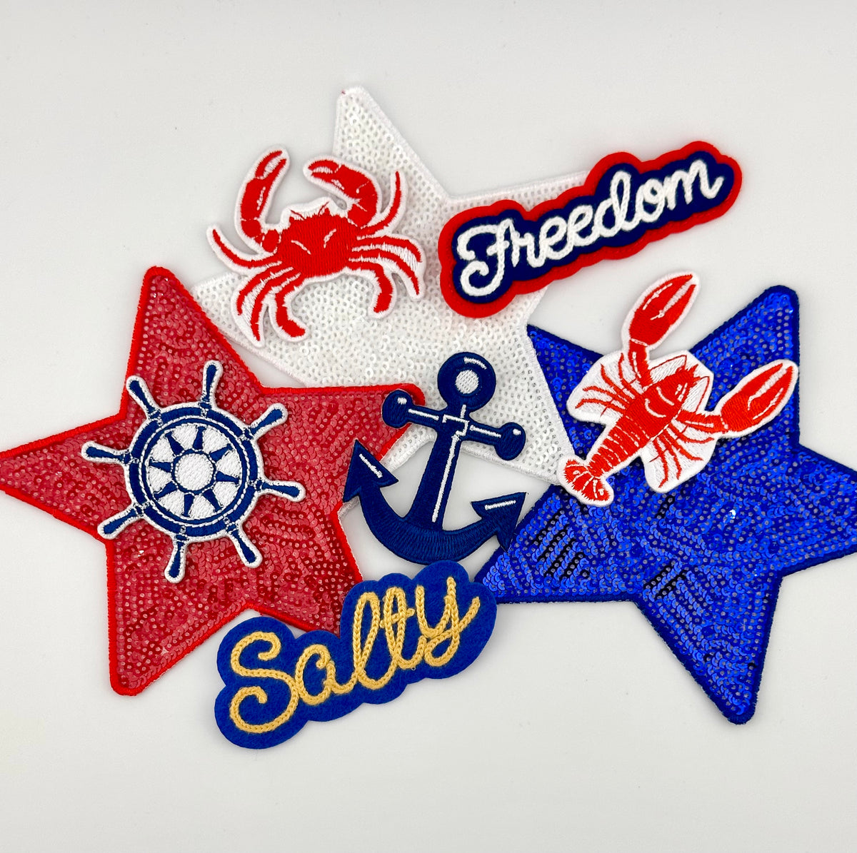 Salty Chainstitch Patch, Beach patches