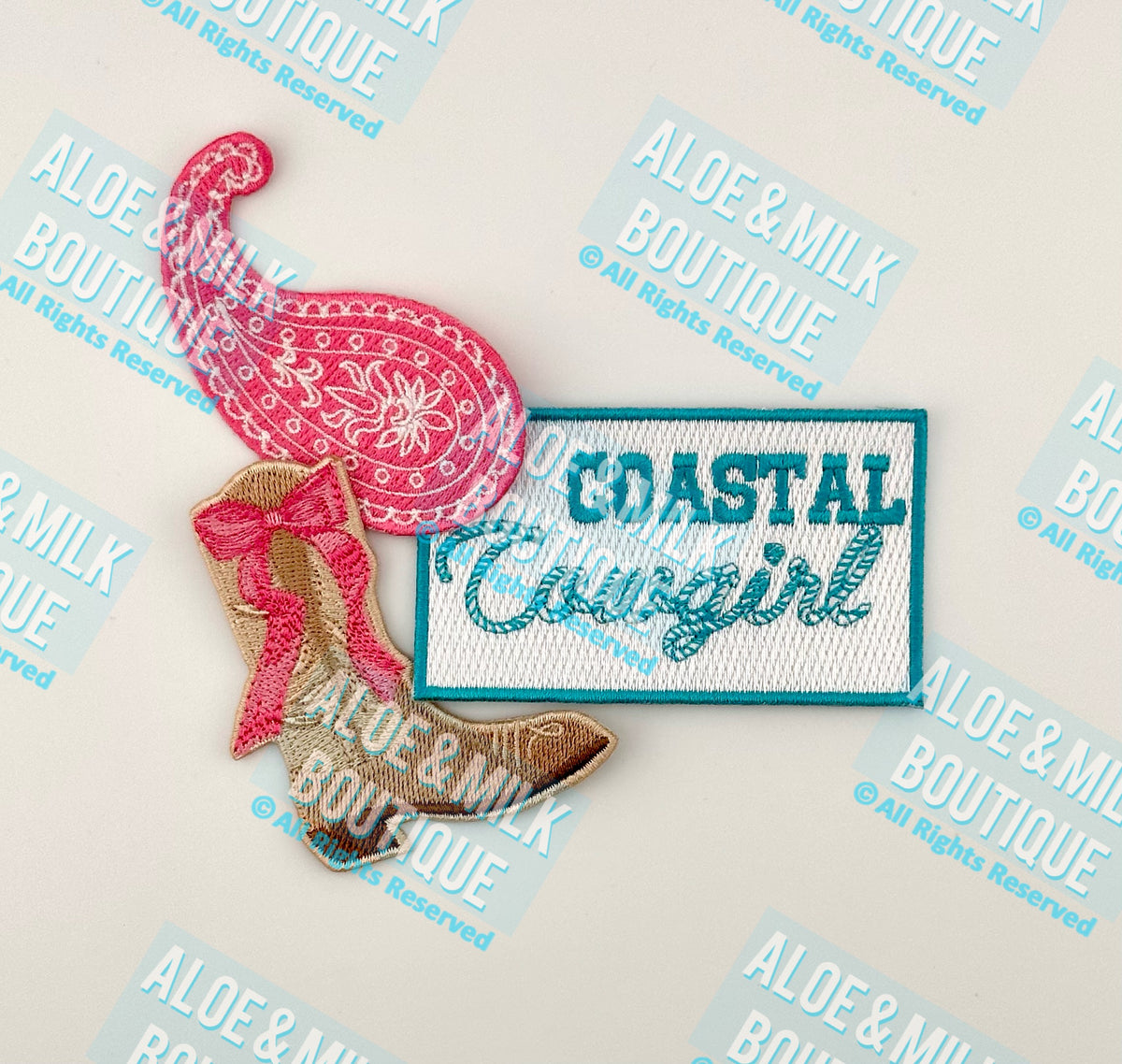 Coastal Cowgirl patch, beach patches