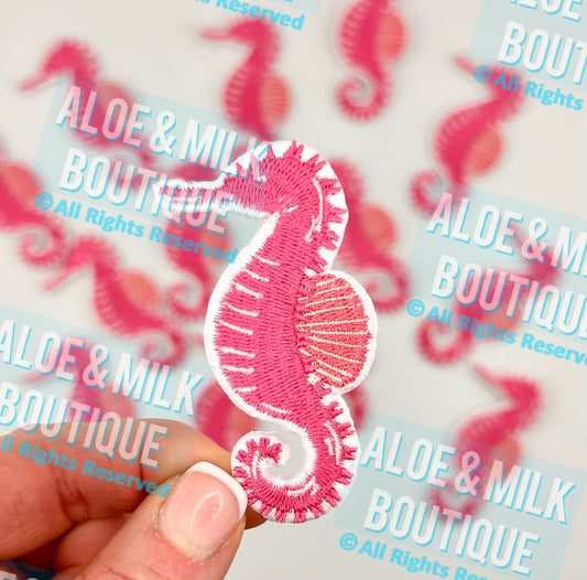 Sea Horse Patch Pink