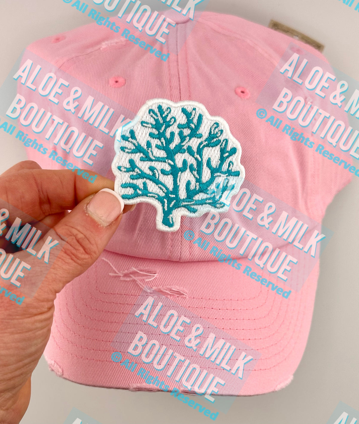 Coral Turquoise patch, coral patch, beach patch