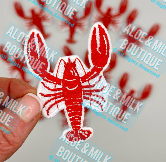 Lobster patch, beach patches, ocean patch, mens summer patches