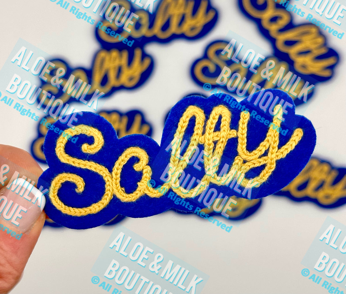 Salty Chainstitch Patch, Beach patches