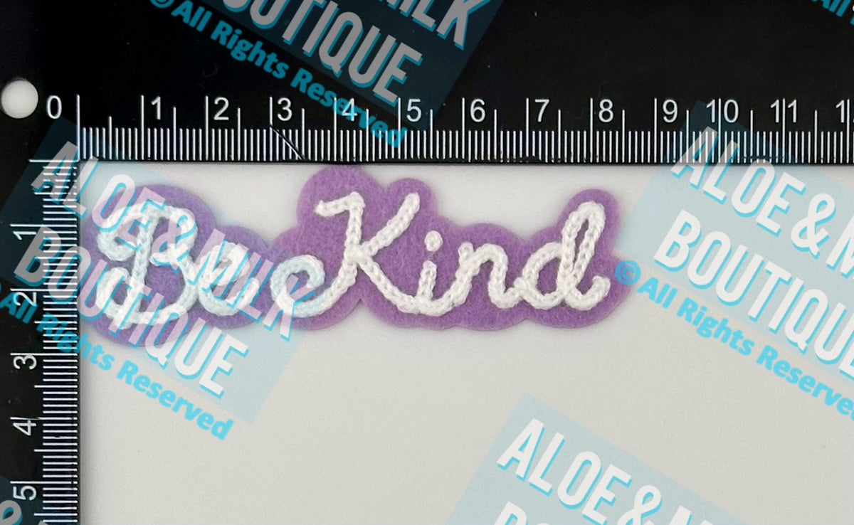 Be Kind Chainstitch Patch