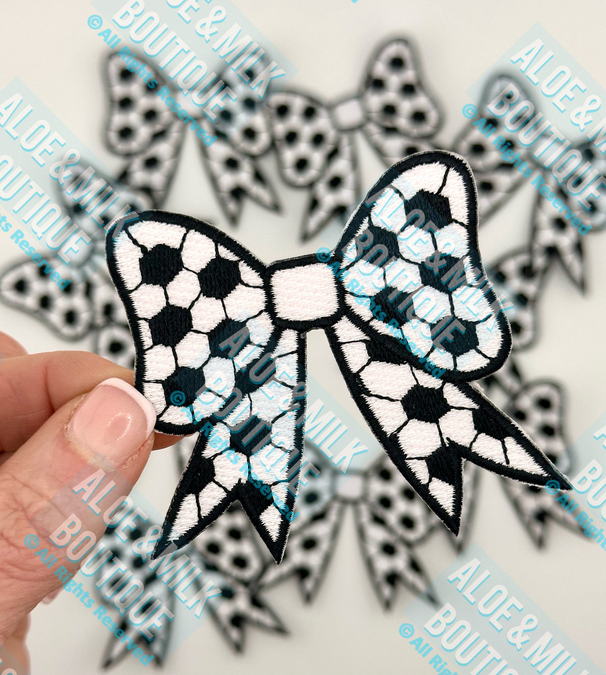Bow Soccer Patch, soccer bow, soccer patches, game day