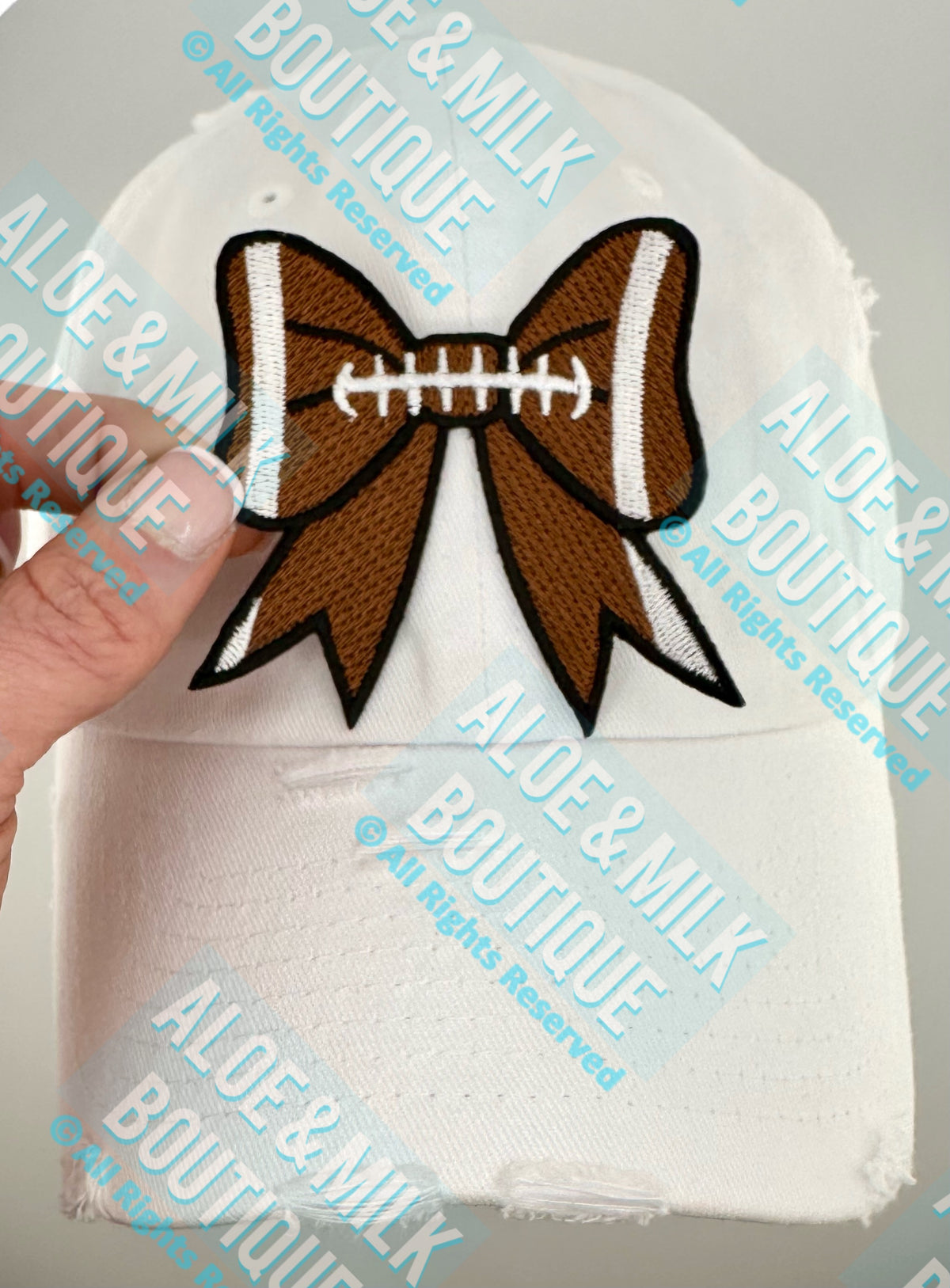 Bow Football Patch, football bow, football, cheer patches