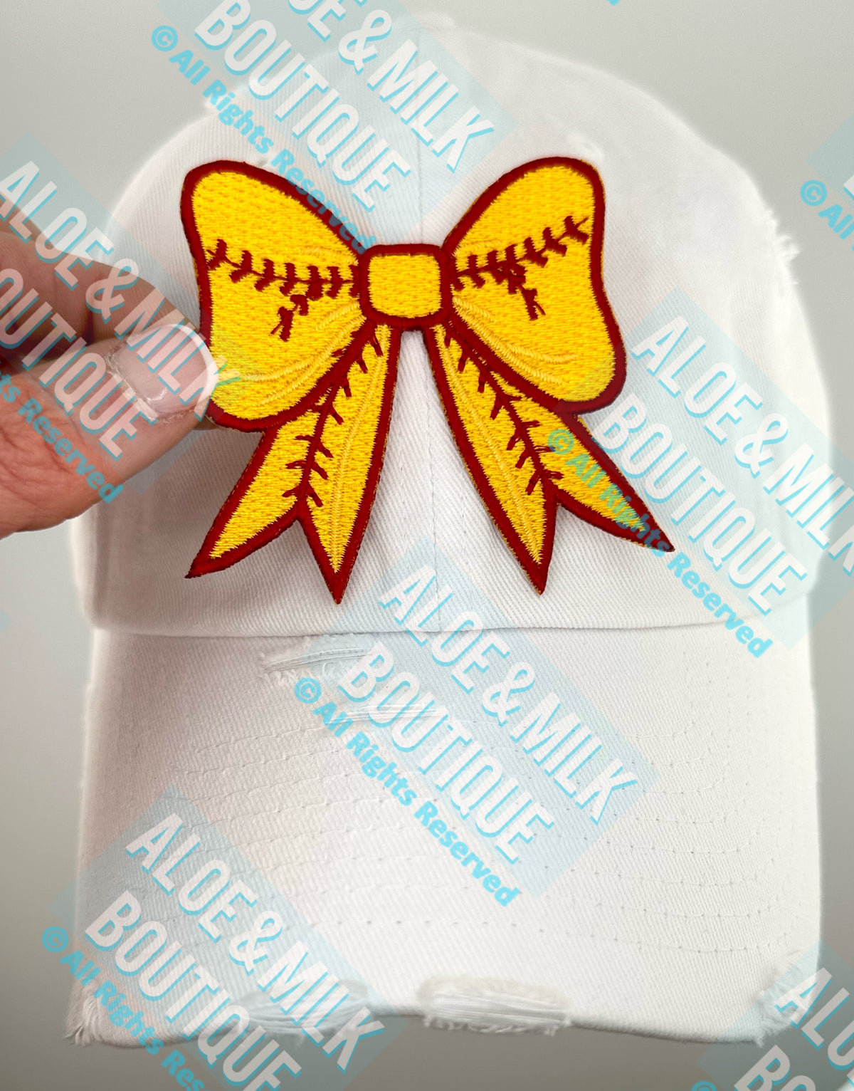 Bow Softball Patch, softball bow, game day patch