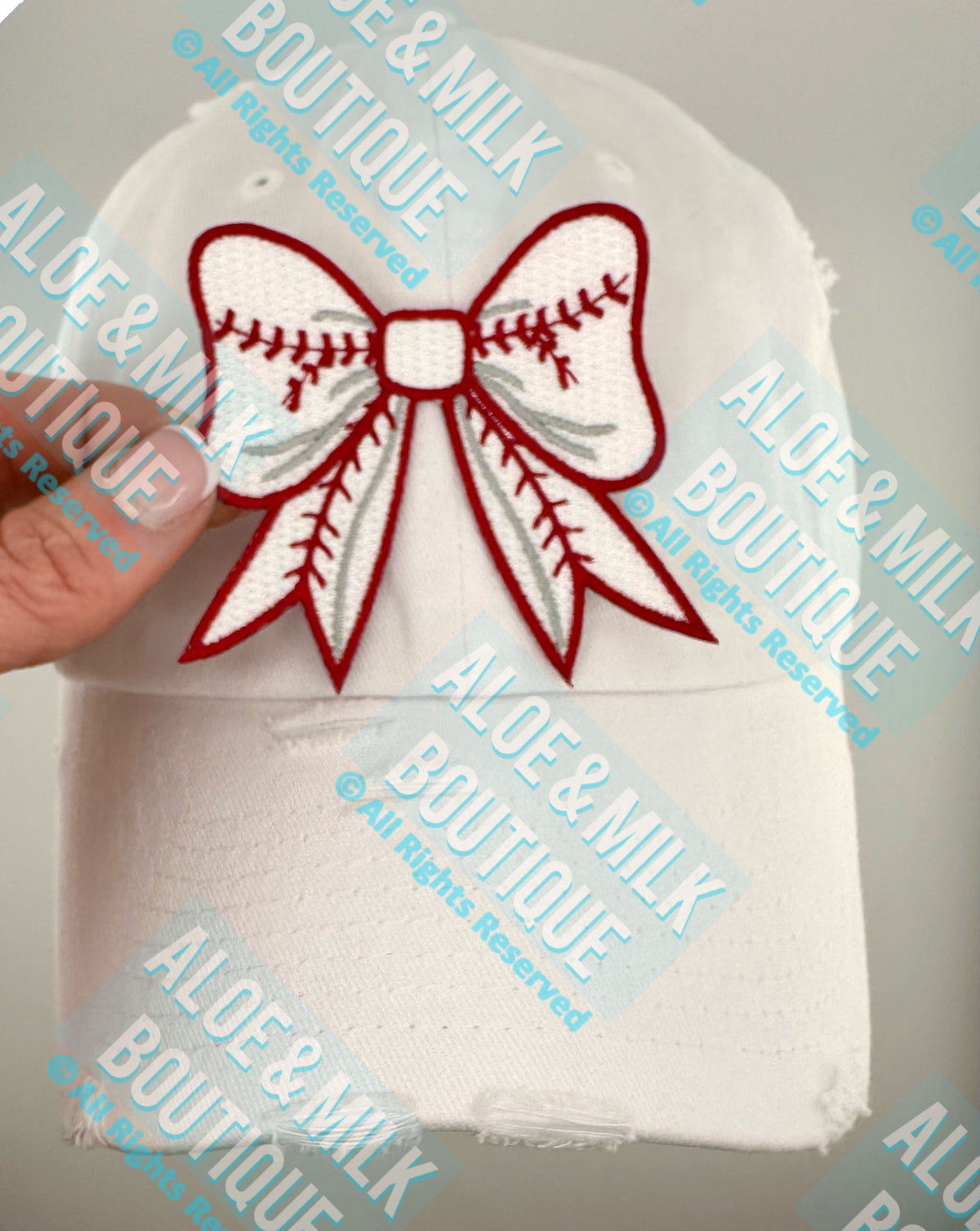 Bow Baseball Patch, baseball bow, game day patches, cheer patch