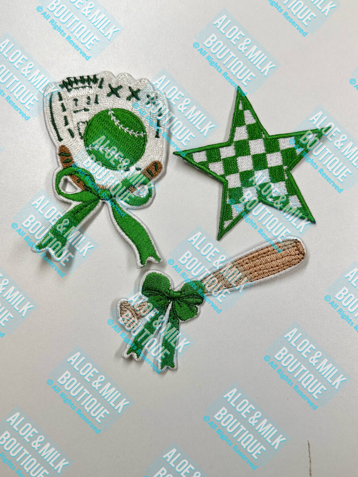 Baseball Trio Bundle, baseball patches, softball patches