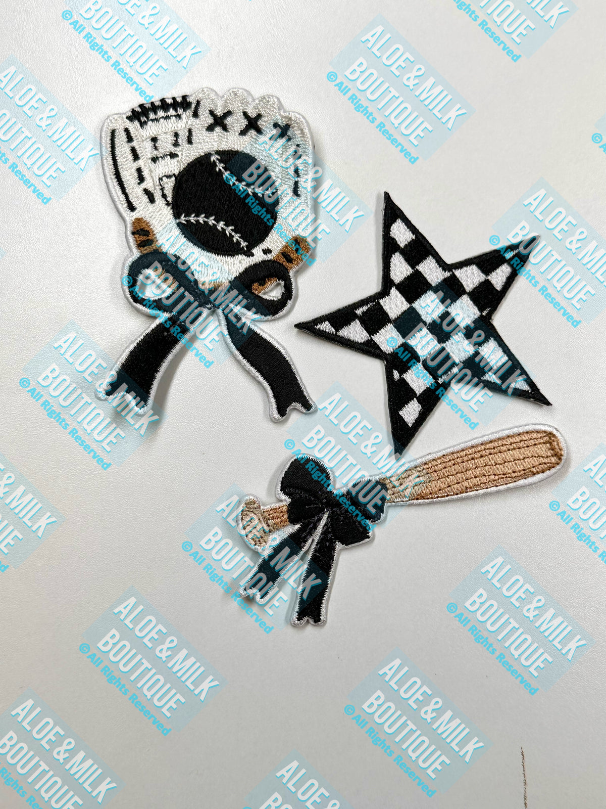 Baseball Trio Bundle, baseball patches, softball patches