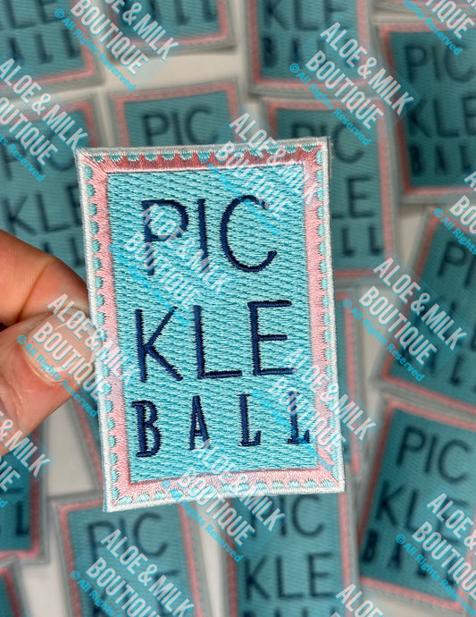 Pickleball Stamp Patch, pickleball, pickleball hat, pickleball patches